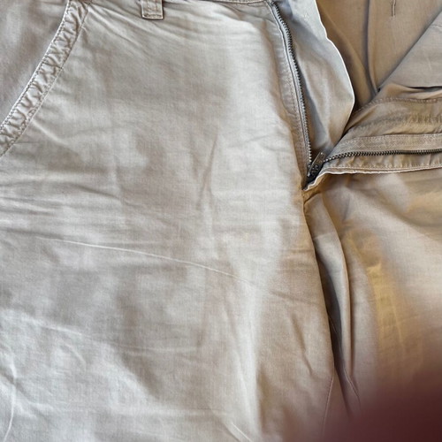 Cerruti bermuda shorts used, 100% cotton, size L, beige
