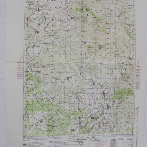 Knidi Military Geographic Map 1970 like new, scale 1:50,000