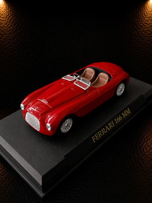 Ferrari 166 MM 1:43 collectible model with display base like new