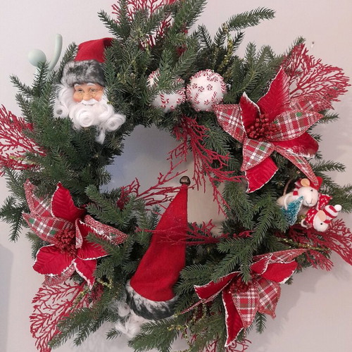 Christmas wreath new, handmade 65cm diameter