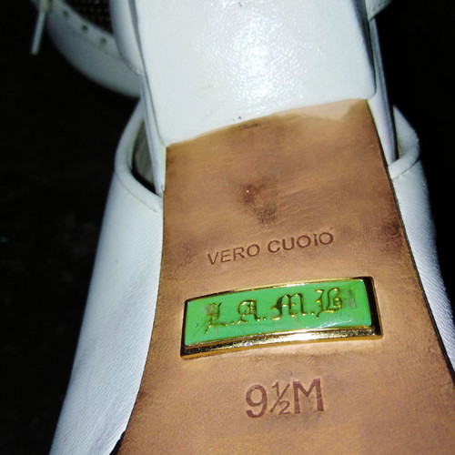 L.A.M.B. high heels used, 12cm heel, white size 39