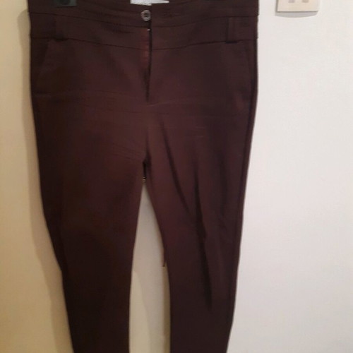 Celestino fabric pants burgundy like new, size XL