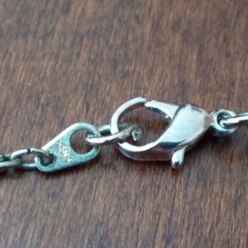 Cat's Eye Pendant with Triskelion Detail and Shell Chain, Brand SM