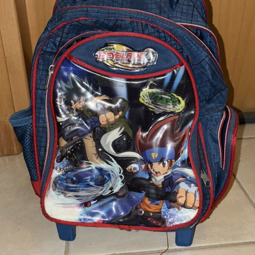 Paw Patrol and Bay Blade children's backpacks like new with wheels