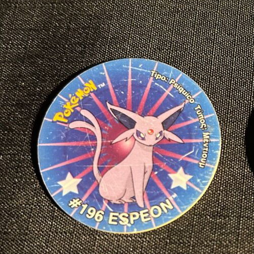 Pokémon Tazos Espeon used