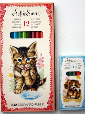 Vintage 80's Eberhard Faber Soft'n Sweet Colored Pencils New