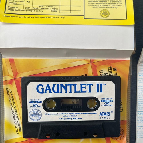 Gauntlet II game for Amstrad used, complete with box and manual