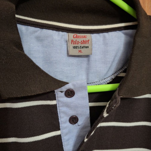 Men's Polo Shirt XL Brown like new, 100% cotton