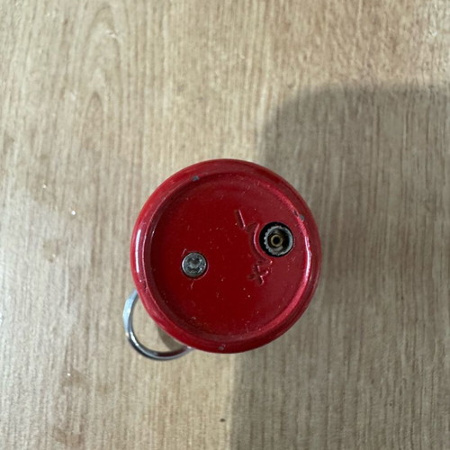 Bottle lighter used, unknown if working