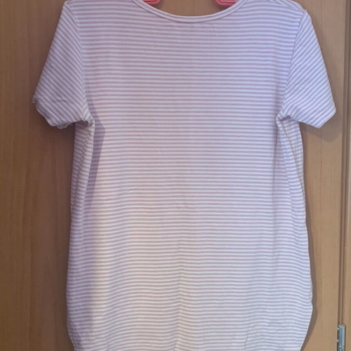 Blouse used white and pink one size