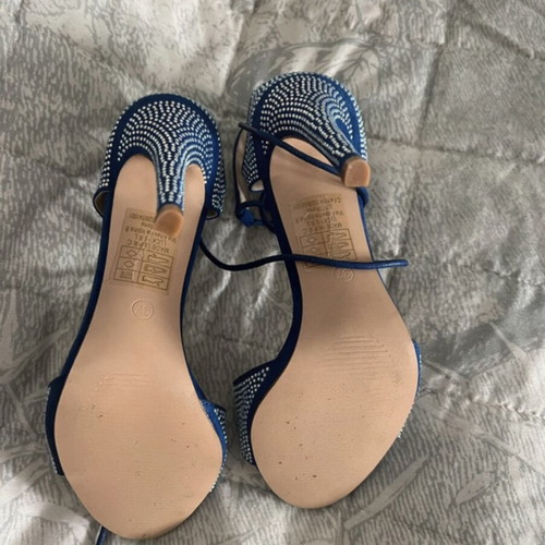 GoGo Shoes blue and silver high heels size 37 new