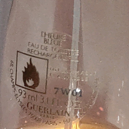 Guerlain L'Heure Bleue Eau de Toilette refill used, 90 ml