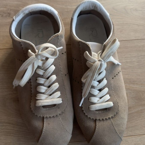 Iris athletic shoes size 39 used, beige-brown