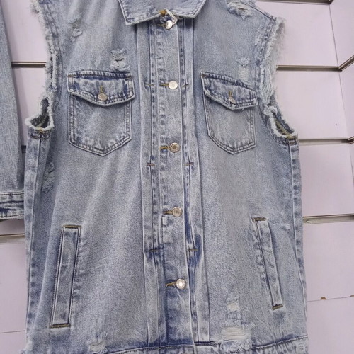 Women's denim vest new, stonewashed, sizes S M L, comfortable fit
