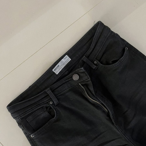 Stradivarius black medium flare jeans used