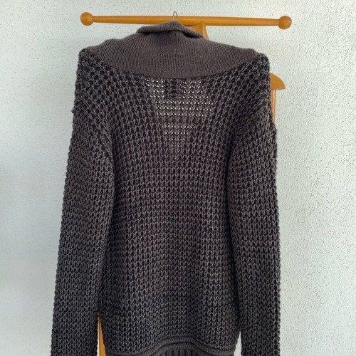 Men's knitted cardigan gray XL like new
