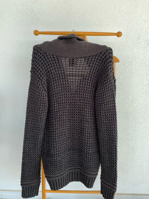 Men's knitted cardigan gray XL like new