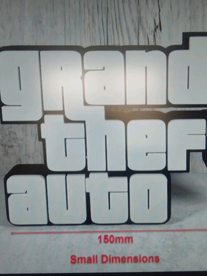 GTA logo printed with 3D printer new