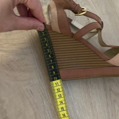 Geox Respira women's leather platform shoes used, size 37