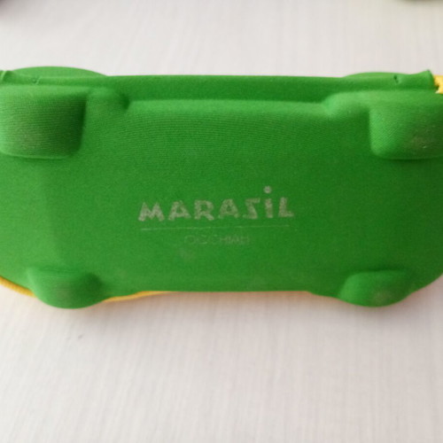 Marasil MR436 children's green butterfly sunglasses with case