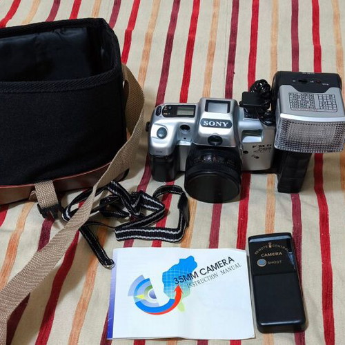 Vintage Sony FMD System Motor Drive LCD Display camera used with film