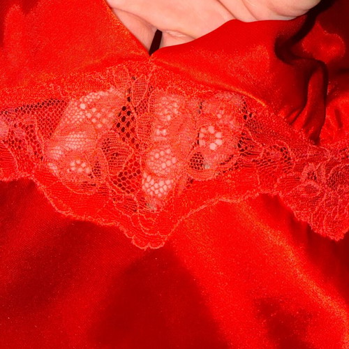 Yamamay satin nightdress like new, red, size S