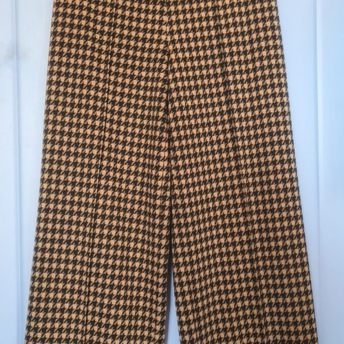 High-waisted houndstooth pants M&S Marks and Spencer like new