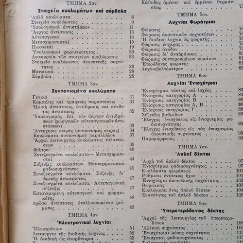 Wireless communication book used, 1950