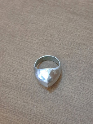Chevalier ring 925 silver with geometric design like new