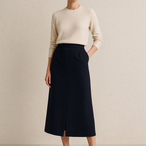 St Michael vintage skirt navy blue Marks & Spencer like new