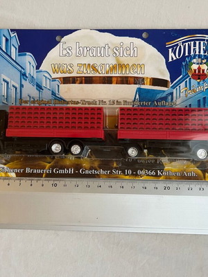 Рекламен камион Kothener за бира в мащаб H0, нов