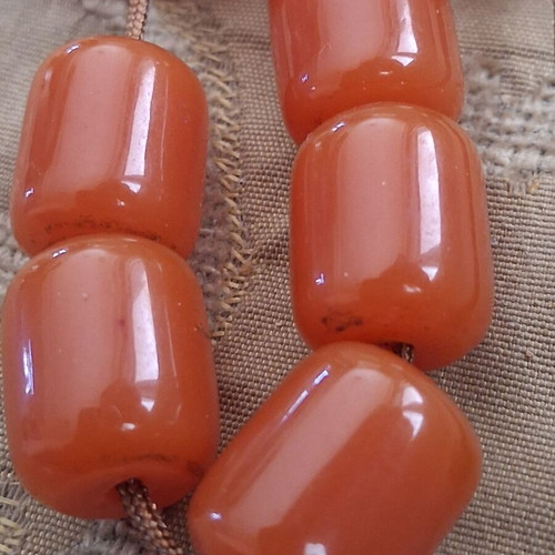Komboloi beads from old worry beads