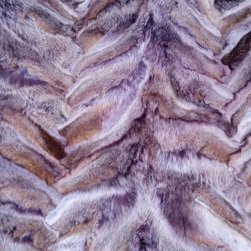 Fur rug made from fox paws, new, 300x220 cm