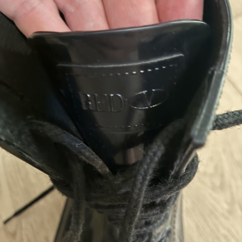 Red Valentino rubber ankle boots used, size 40, black