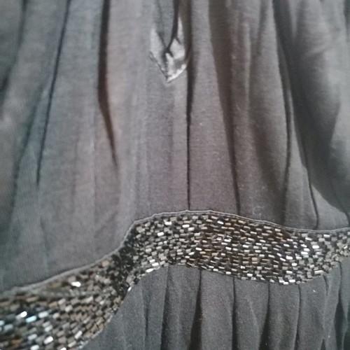S'nob Black Strap Dress new, size S with embroidered beads