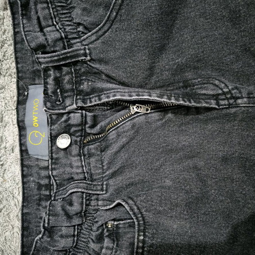 Black high-waisted mum jeans owtwo fashion like new, size 36