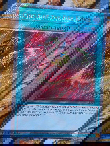 1) Circle Of The Fire Kings (Platinum Secret Rare, Yugioh)