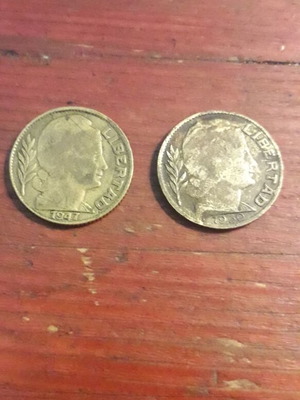 Νομίσματα 20 Centavos μεταχειρισμένα, Αργεντινή 1930 & 1947