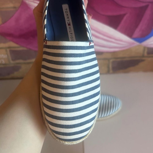 Tommy Hilfiger Nautical Stripe Espadrilles, size 38, with box