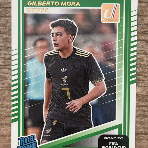 2025-26 Panini Donruss FIFA Soccer Rated Rookie Gilberto Mora card like new