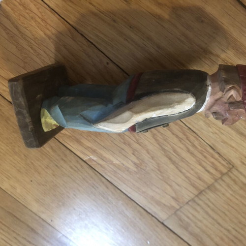 Trygg Mid Century Folk Art Wooden Figurine, hand-carved
