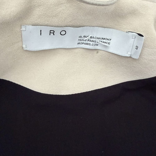 Iro Paris Ashley Suede Leather Biker Jacket Ivory used, lamb leather
