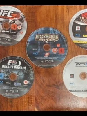 PS3 games pack of 13 damaged, untested, no cases