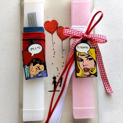 Easter candles for couples made to order