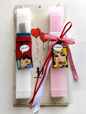 Easter candles for couples made to order