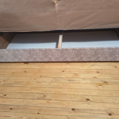 Three-seater sofa bed with storage, lightly used