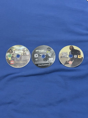 San Andreas, Lego Lord of the Rings, Splinter Cell used PC and PS2 games