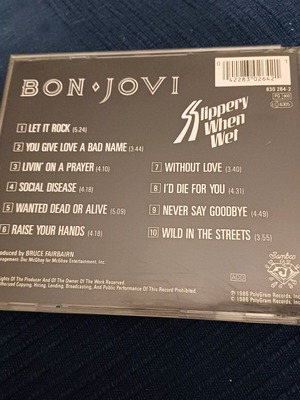 BON JOVI - SLIPPERY WEN WET CD ALBUM