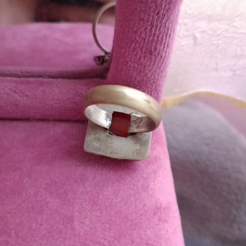 Vintage Italian 925 Silver Rings with Stone, Set or Single, Used