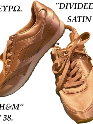 Παπούτσια αθλητικά Η&Μ νούμερο 38 καινούργια, σατέν ροζ